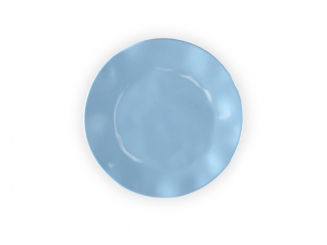 Melamin Ruffle Hues Teller 27 cm, hellblau Q Squared 