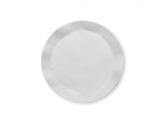 Melamin Ruffle Round Teller 27 cm, weiß Q Squared 