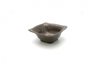 Melamin Ruffle Square Schüssel 12 x 12 cm, weiß Q Squared 