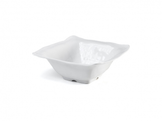 Melamin Ruffle Square Schüssel 33 x 33 cm, weiß Q Squared 