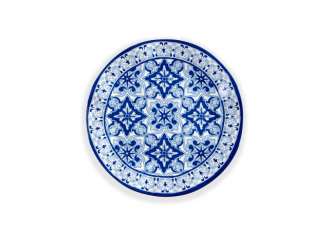 Melamin Talavera Teller 27 cm, blau Q Squared 