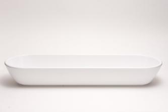 Ovale Schale 51 cm Melamin Primeware Weiß 