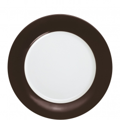 Brunch-Teller 23 cm chocolate brown Pronto Colore KAHLA 