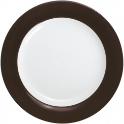 Speiseteller 26 cm chocolate brown Pronto Colore KAHLA 