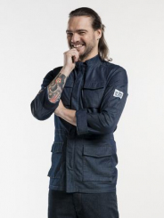 Parka Blau Denim, Chaud Devant 
