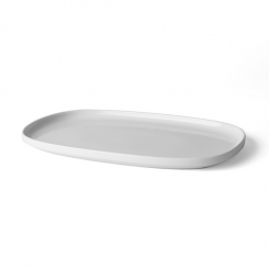 Platte 30 x 20 cm Skagen weiß Holst Porzellan 