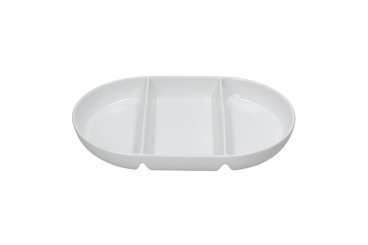 Platte oval 30x20 cm 3 Segmente Gourmet Tognana 
