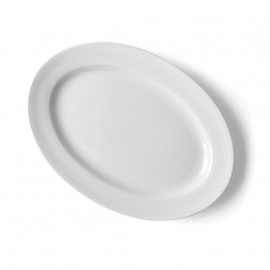 Platte oval 26 x 18 cm Paris Holst Porzellan mit Relief 