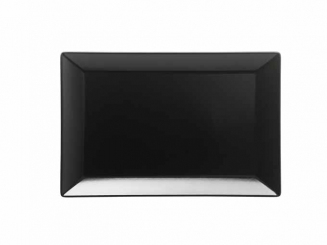Platte rechteckig 34x23cm Keramik schwarz matt Manhattan City Mäser 