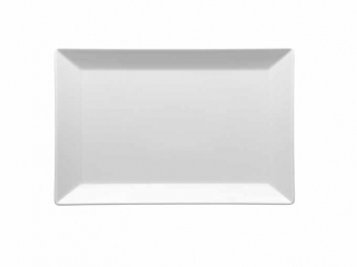 Platte rechteckig 34x23cm Keramik weiss matt Manhattan City Mäser 