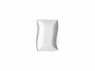 Platte rechteckig tief 18,3x12,6cm  Porzellan Violina Mäser 