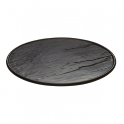 Servierplatte rund 25 cm in Schieferoptik Holst Porzellan 