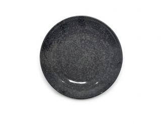 Melamin Sprinkle Black Speiseteller 22 cm, schwarz Q Squared 