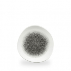 Churchill Studio Prints Raku Quartz Black Teller flach organic 21 cm 