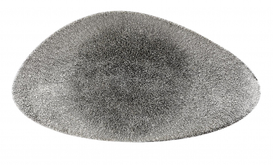 Churchill Studio Prints Raku Quartz Black Platte dreieckig 35,5 x 18,8 cm 