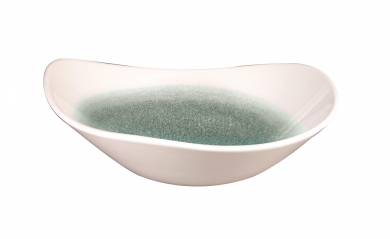 Churchill Studio Prints Raku Jade Green Schale dreieckig 18,5 cm 