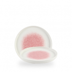Churchill Studio Prints Raku Rose Quartz Pink Teller mit Rand 21 cm 