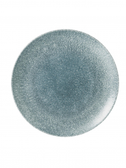 Churchill Studio Prints Raku Topaz Blue Teller flach coupe 26 cm 