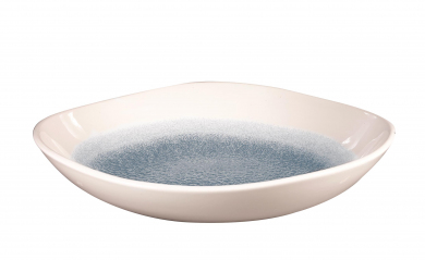 Churchill Studio Prints Raku Topaz Blue Teller tief organic 25,3 cm 