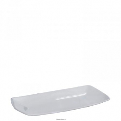 Rechteckplatte 30 x 18 cm Tokio Uni weiß Saturnia 