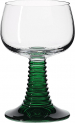 Weinrömer 0,2l mit grünem Fuss 