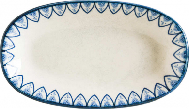 Mid White Gourmet Platte oval 15 x 8,5 cm Esnaf von Bonna 