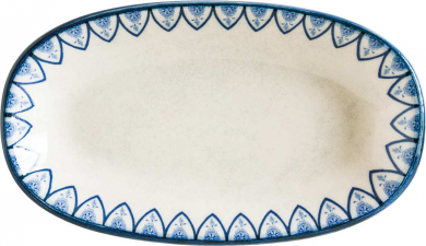 Mid White Gourmet Platte oval 19 x 11 cm Esnaf von Bonna 