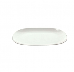 Servierbrett oval 39 x 27 cm Show Plate Bianco Melamine Tognana 