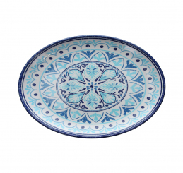 Platte oval 80 x 56 cm Show Plate Cefalu Melamine Tognana 