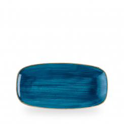 Churchill Stonecast Java Blue längliche Servierplatte 29,5 x 15 cm 