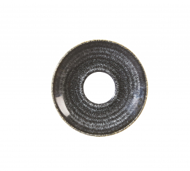 Churchill Studio Prints Homespun Charcoal Black Espressountertasse 11,8 cm 