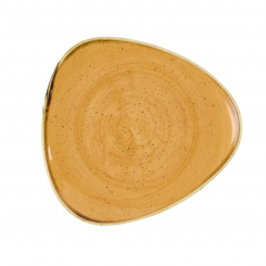 Churchill Stonecast Tangerine Teller flach dreieckig 22,9 cm 