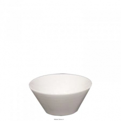 Salatschale 18 cm Napoli Uni weiß Saturnia 