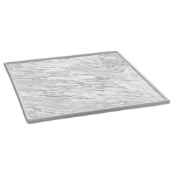 Platte weiss 26 x 26 cm in Schieferoptik Holst Porzellan 