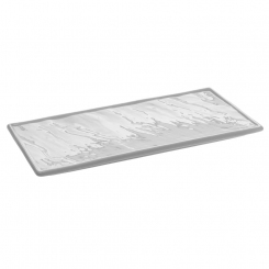 Platte weiss 26 x 12 cm in Schieferoptik Holst Porzellan 