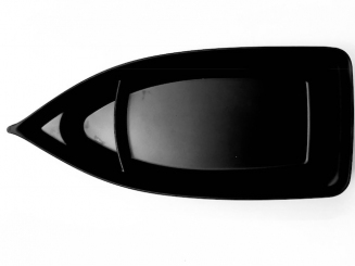 Schiff in schwarz/matt 42 x 18 x 6 cm Q Squared 