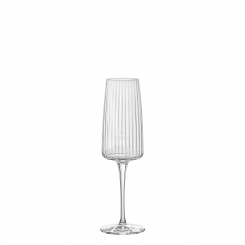 Sektkelch 25,5 cl Exclusiva mit 0,1 l Eichstrich von Bormioli Rocco 