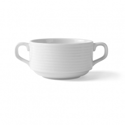Suppentasse stapelbar 0,3 l Paris Holst Porzellan mit Relief 