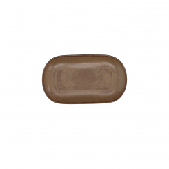 Platte oval 24 x 14 cm Terracotta Brown Tognana 