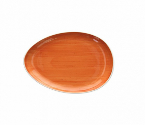 Teller oval 26 cm arancio Geschirrserie B-RUSH Tognana 