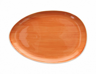 Teller oval 36 cm arancio Geschirrserie B-RUSH Tognana ab 36 Stück