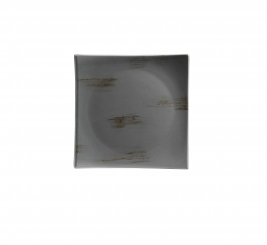 Teller quadratisch 21 cm dunkelgrau Porzellan Derby Mäser 