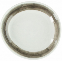 Teller tief coup 21 cm grey Geschirrserie B-RUSH Tognana 