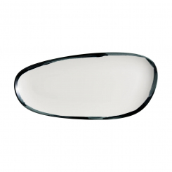 Vago Platte oval 36cm Lavis Black von Bonna 