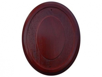 Wandhalter für Emailleschilder, Mahagoni 