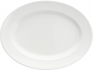Platte oval Fahne 24cm Snow von Zwiesel Fortessa 
