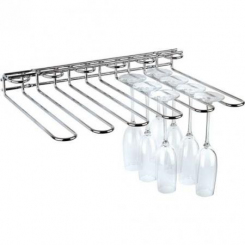 Gläserschiene Metall verchromt APS 