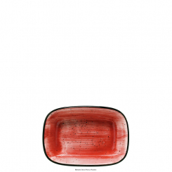 Gourmet Platte tief 17 x 11,5 cm Aura Passion Bonna 