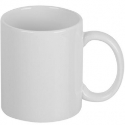 Becher Wiesbaden Keramik weiß 350 ml mit Druck 