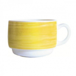 Kaffee Obertasse Brush Arcoroc yellow 